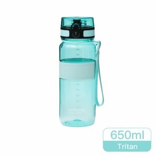 【LocknLock 樂扣樂扣】Tritan優質彈蓋提帶水壺650ml/1A01-ABF532MIT(輕漾綠)