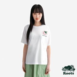 【Roots】Roots女裝- ROOTS MARKET 短袖上衣(白色)