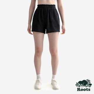 【Roots】Roots女裝- ISLA COTTON GAUZE 平織短褲(黑色)