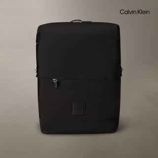 【Calvin Klein】官方旗艦館 CK Pinched 揹包 44 公分 黑色