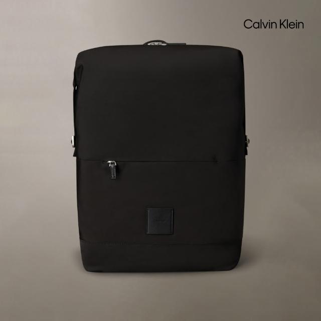【Calvin Klein】官方旗艦館 CK Pinched 背包 44 公分 _黑色