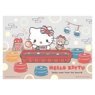 【HUNDRED PICTURES 百耘圖】Hello Kitty 在地系列 夜市撈魚魚拼圖108片(三麗鷗)