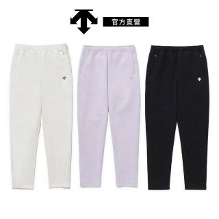 【DESCENTE】迪桑特 COTTONBLEND TRAINING PANTS 女士 棉褲 長褲 訓練長褲(黑色/紫色/奶油白色)