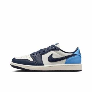 【NIKE 耐吉】AIR JORDAN 1 RETRO LOW OG 男鞋 休閒鞋 運動鞋 黑曜石 黑白藍(CZ0790400)