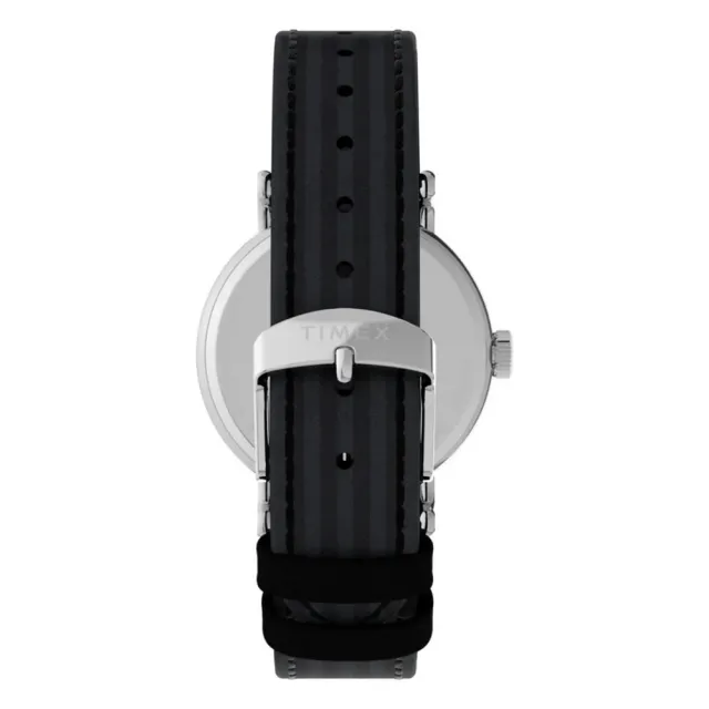 【TIMEX】天美時 x Wednesday 37毫米 熱門影集《星期三》聯名 暗黑風格腕錶 白x黑 TXTW2Y19400