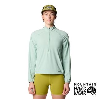 【Mountain Hardwear】Sunshield Half Zip W 防曬輕量長袖半拉上衣 女款 礦泉綠 #2110521