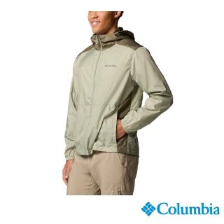 【Columbia 哥倫比亞】男款-防曬UPF40防潑風衣-灰綠(UWE45430GG/JS)