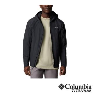 【Columbia 哥倫比亞】男款-超防曬UPF50防潑水風衣-黑色(UWE94840BK/JS)
