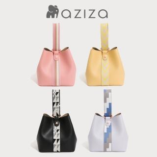 【aziza】NINA圖騰限量版斜背手拎兩用水桶包(多色/2025限量上市)