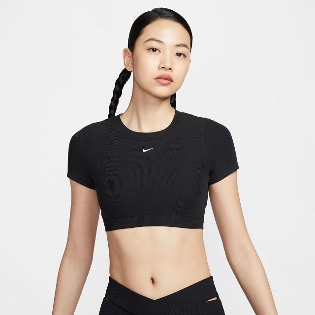 【NIKE 耐吉】AS W NSW CLSC BABY TEE BRA 短版 黑色 女 短袖 運動 短袖(HF5418-011)