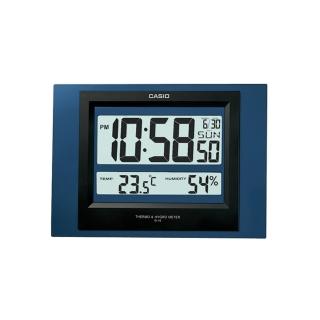 【CASIO 卡西歐】大字幕基本款計時數位掛鐘-藍(ID-16S-2)