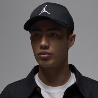 【NIKE 耐吉】U J RISE CAP S CB SPRT 黑色 喬丹 棒球帽 運動帽 遮陽帽(HJ0627-010)