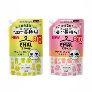 【Kao 花王】日本 防縮 護色洗衣精大補充包 810ml(平輸商品)