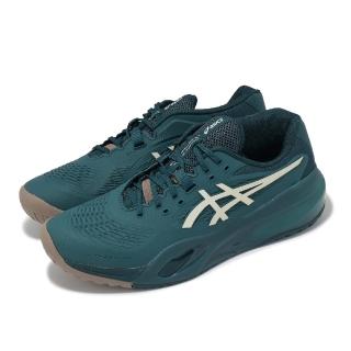 【asics 亞瑟士】網球鞋 GEL-Resolution X 2E 男鞋 寬楦 綠 法網 緩衝 運動鞋 亞瑟士(1041A487300)