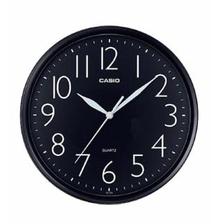 【CASIO 卡西歐】清晰大數字顯示典藏圓形計時掛鐘-黑(IQ-05-1)