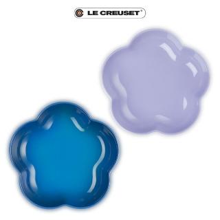 【Le Creuset】瓷器花型盤-中(薰衣草/馬賽藍 2色選1)