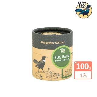 【TuiBalms】紐西蘭蜜雀天然驅蚊止癢精油蜂蠟膏 100g紙板裝(舒緩膏 植物精油調理 清香守護)