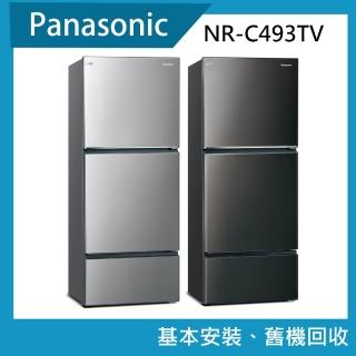 【Panasonic 國際牌】496公升一級能效無邊框鋼板三門變頻電冰箱(NR-C493TV)