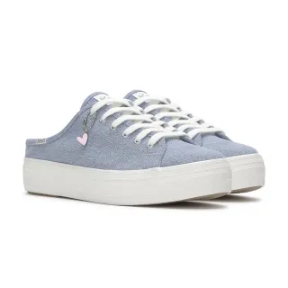 【Keds】TRIPLE KICK MULE 經典水洗丹寧愛心穆勒鞋(WF68446)