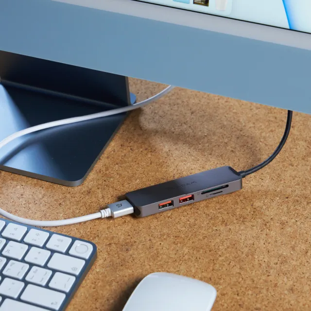 【ADAM 亞果元素】Hub A05 USB-C Gen2 五合一多功能高速集線器