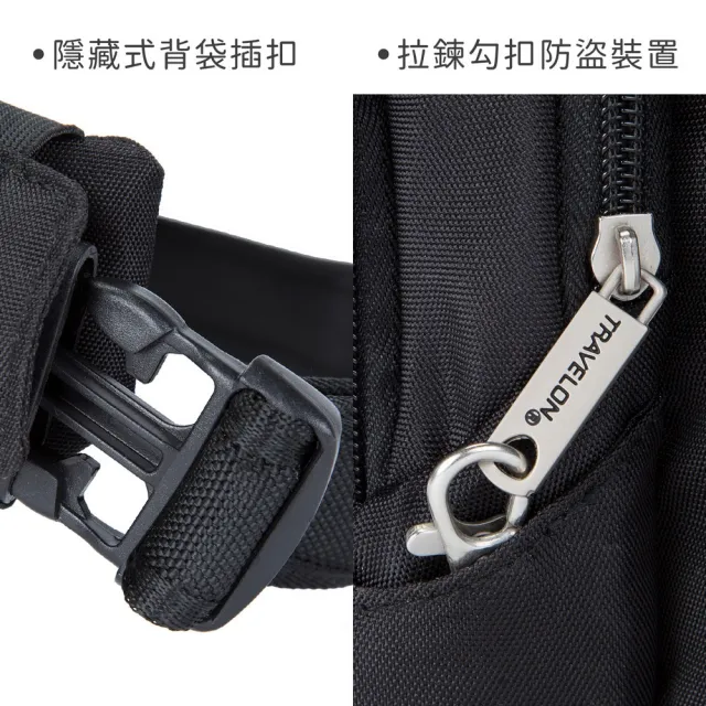【Travelon】美國 Classic防盜腰包 / 隨身包 貼身包 男包 RFID