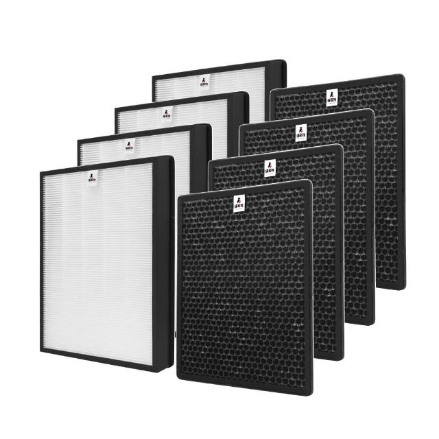 【蟎著媽】濾網4套優惠組(飛利浦 AC4558 AC3259 AC4558/80 空氣清淨機FY3433 FY3432)