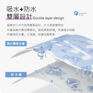 【Pet Universe 多寵宇宙】拋棄式寵物口水巾-M(寵物圍兜兜 貓咪圍兜 寵物圍兜 寵物圍巾 狗狗口水巾)