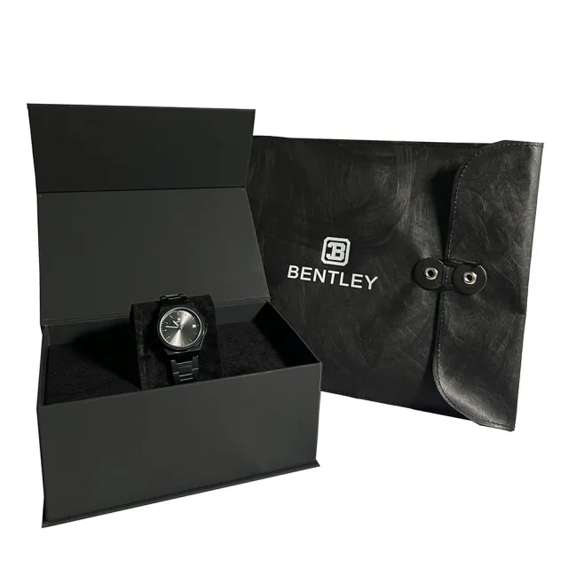 【Bentley 賓利】URBAN ELEGANT天穹系列 BL-11-06 全黑 質感 輕奢 女錶(附信封卷包收納袋+磁吸錶盒/說明書)