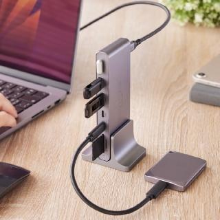 【ADAM 亞果元素】Hub Pro S USB-C 十二合一多功能集線器(全金屬鋁合金打造)