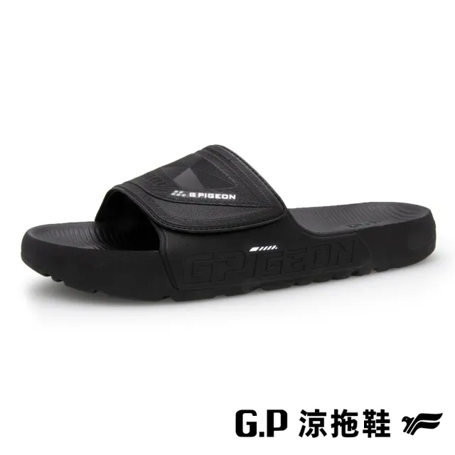 【G.P】男款防水親膚運動可調整式拖鞋G5689M-黑色(SIZE:M-XXL 共三色)