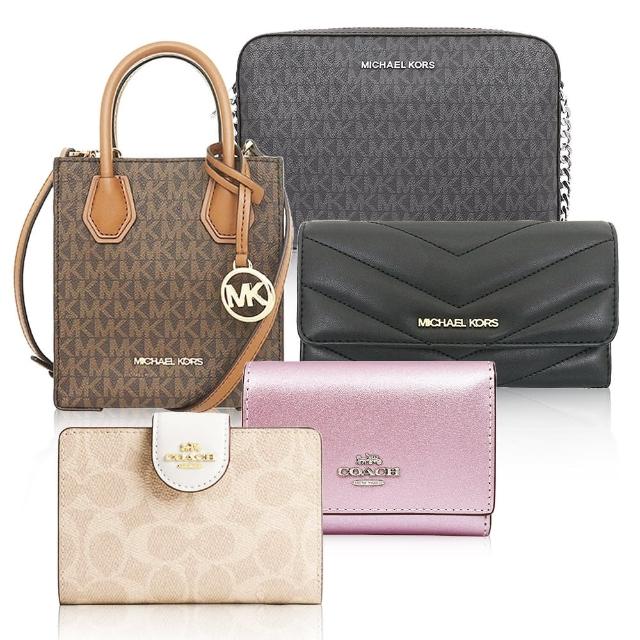 【COACH】& Michael Kors 母親節 送禮 經典LOGO短夾/中夾/長夾/斜背包(多款可選)