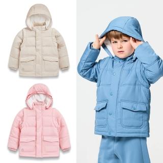 【奇哥官方旗艦】CHIC BASICS系列 男女童裝 鋪棉兩穿外套-撥水功能 1-8歲(長袖外套 連帽外套 厚外套 背心)