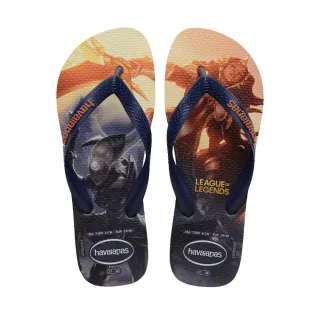 【havaianas 哈瓦仕】拖鞋 男鞋 女鞋 夾腳拖 英雄聯盟  Top League Of Legends 藍 4148151-0121U(哈瓦士)