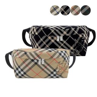 【BURBERRY 巴寶莉】新款格紋戰LOGO肩背/腰包(任選)