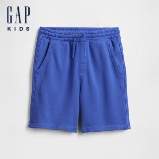 【GAP】男童裝 抽繩鬆緊短褲-藍色(725051)