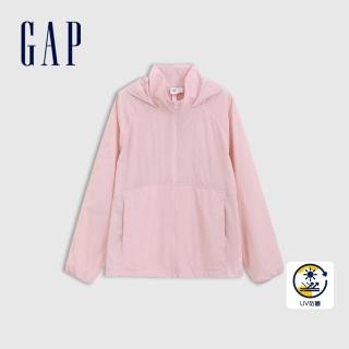 【GAP】女裝 防曬連帽外套-淡粉色(727046)