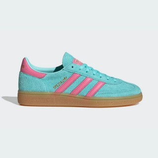 【adidas 愛迪達】HANDBALL SPEZIAL 運動休閒鞋(JS4084 女鞋 ORIGINALS百搭復古休閒鞋 馬卡龍色系 碧藍色)
