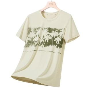 【米蘭精品】現貨+預購 T恤短袖上衣運動上衣跑步背心修身顯瘦(美式復古夏威夷運動男裝3色74kw28)