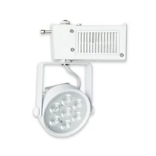 【E極亮】4入組 LED 7W 全電壓 聚光 白殼 軌道燈 投射燈