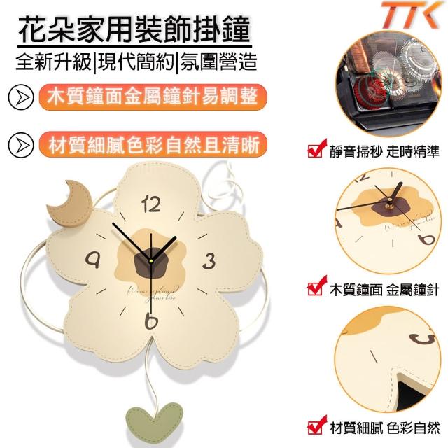 【TTK好物】掛鐘 大掛鐘 造型時鐘 數字時鐘 時鐘 靜音時鐘 客廳掛鐘(家用裝飾 附贈無痕釘粘鉤電池)