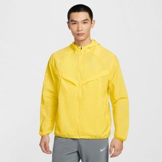【NIKE 耐吉】外套 男 運動連帽外套 防潑水 AS M NK UV RPL STRIDE JACKET 黃 HV4549-718