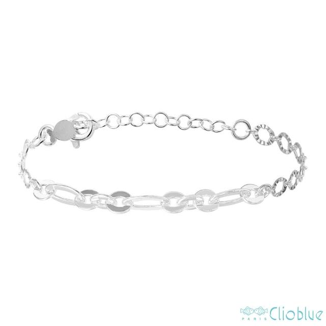 【CLIO BLUE】極光純銀手鍊 925純銀手鍊 鍊條手鍊 情人魚 雙魚(法國巴黎品牌/925純銀)