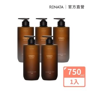 【RENATA 蕾娜塔】森精粹-髮浴/護髮素 750ml(官方直營 沙龍洗髮精 潤髮乳 控油 柔順 養髮 汗濕性頭皮)