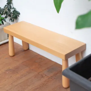 【eguchitoys】圓腳長板凳26cm(兒童幼兒木製家具 穿鞋椅子 兒童禮物)