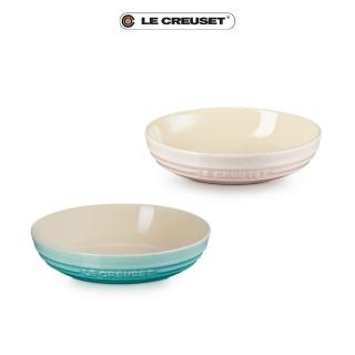 【Le Creuset】瓷器深圓盤20cm(牛奶粉/薄荷綠-無盒)