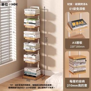 【顧家家居】鐵藝書櫃 落地置物架 收納書架 收納架(30×30×143cm/DIY設計/垂直收納/預售15天)