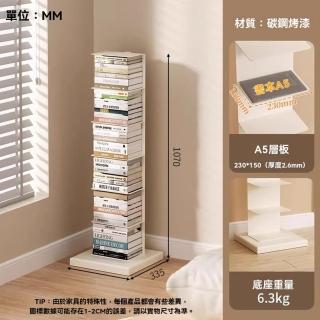 【顧家家居】鐵藝書櫃 落地置物架 收納書架 收納架(33×33×100cm/DIY設計/垂直收納/預售15天)