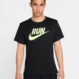 【NIKE 耐吉】短袖上衣 運動 休閒 跑步 Dri-FIT 男 AS M NK RUN ENERGY MILER SS TO 黑色(HJ3565010)