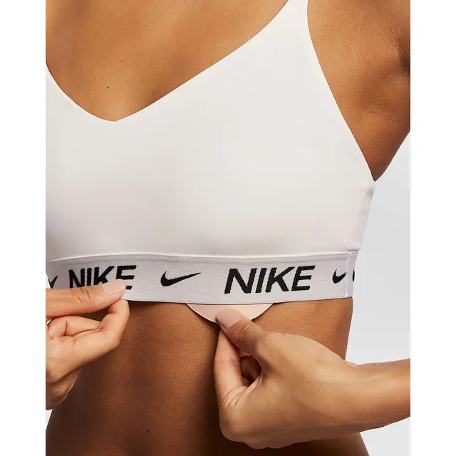 【NIKE 耐吉】運動內衣 低強度 速乾 女 AS W NK DF INDY LGT SPT BRA 白色(FD1063101)