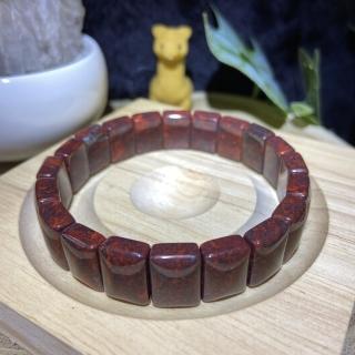 【Cozy 世界水晶原礦與茶】新疆紅伊丁手排 66-2(可逢凶化吉、辟邪驅魔)